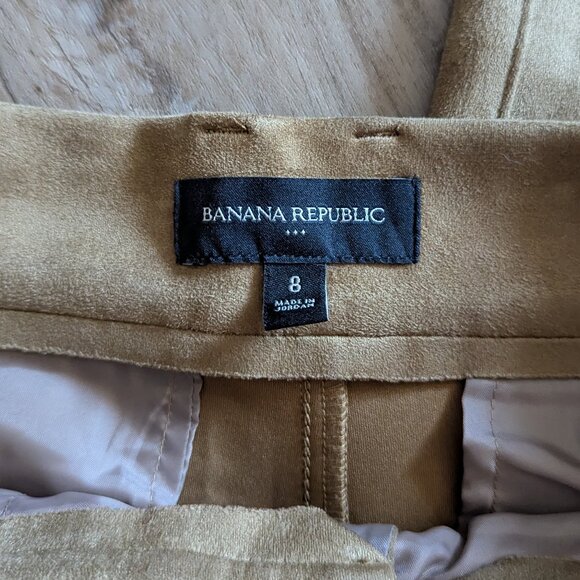 Banana Republic Vegan Suede Trouser Pants - Picture 3 of 4